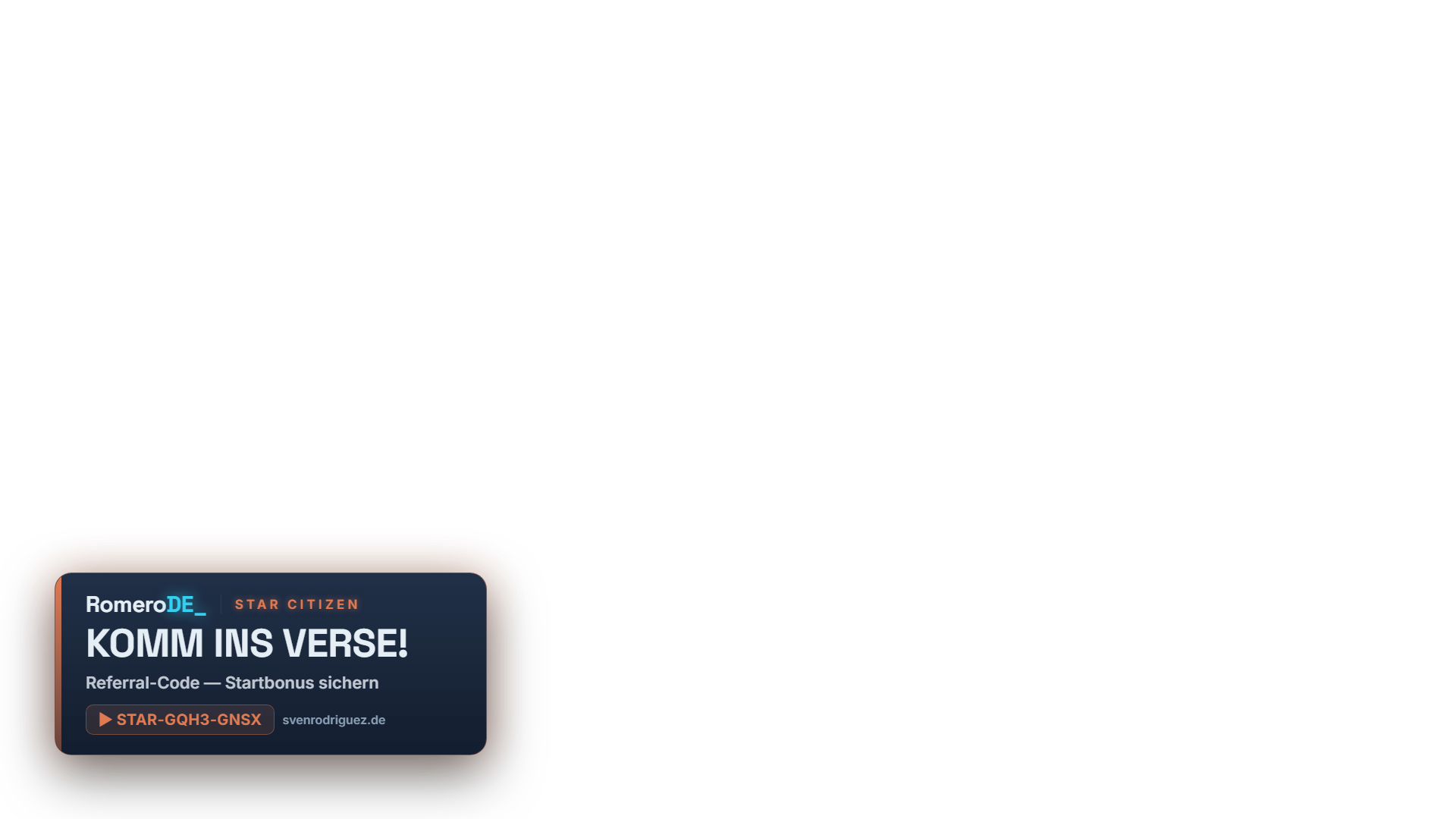 Star Citizen · Komm ins Verse!